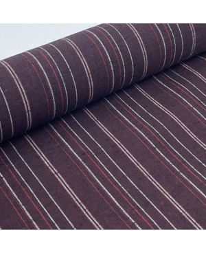 JAPANESE NUKUMORI SHIMA TSUMUGI BURGUNDY