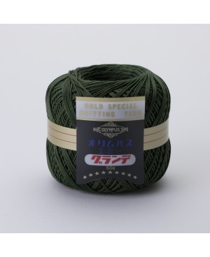 Crochet thread emmy grande solid 50g moss green