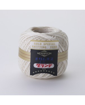 Fil à crochet 50g blanc cassé Emmy Grande Solid