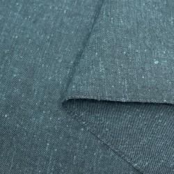 Tissu coton Shima Tsumugi turquoise
