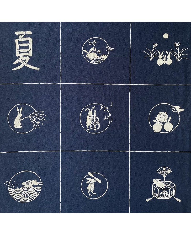 Takumi Panel de Tela de Algodón Impreso Gatos Negro
