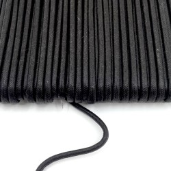 Waxed cotton cording black