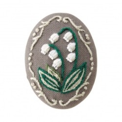 KIT DE BRODERIE FRANÇAISE "LILY OF THE VALLEY"
