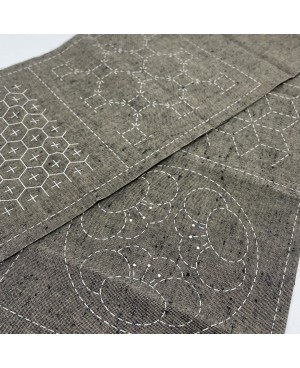 Panneau Sashiko à sept motifs