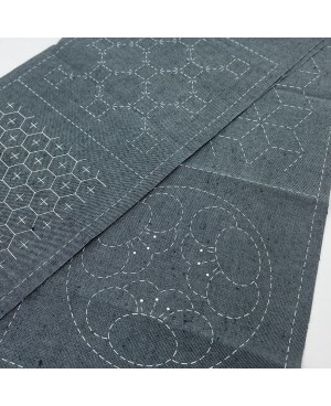 Panel Sashiko de siete patrones