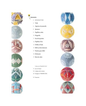 27 bolas TEMARI - Inspiración en la naturaleza