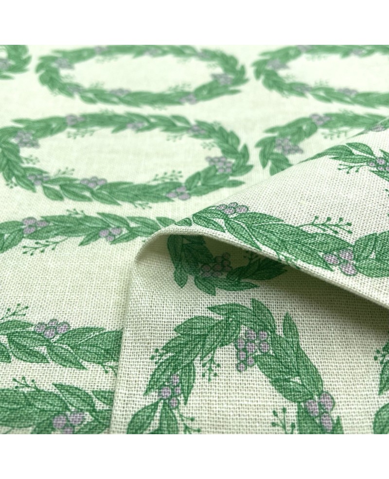 Couronne - Tissu conçu par ALICE MAKABE - Vert Couronne - Tissu conçu par ALICE MAKABE - Vert
