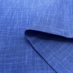 Tessuto di cotone tinto - Blu