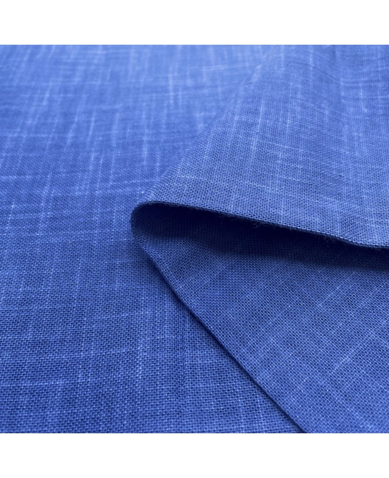Gefärbter gewebter Baumwollstoff - Blau Gefärbter gewebter Baumwollstoff - Blau