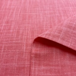 Tissu coton tissé teint - Rose