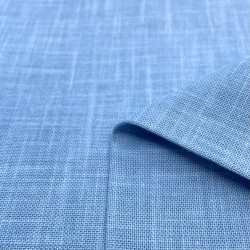 Tissu coton tissé teint - Bleu clair