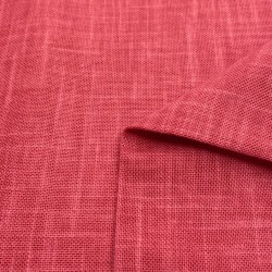 Tissu coton tissé teint - Rouge
