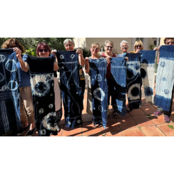 Shibori-Nui indigo workshop...