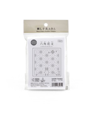 Sashiko Sampler Hana Fukin Rokkakukamon