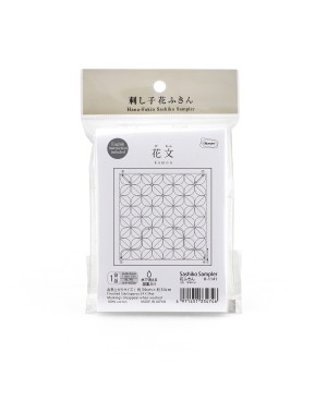 Sashiko Sampler Hana Fukin Kamon