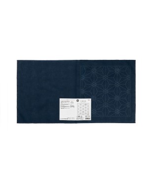 Sashiko-Mustertuch Hana Fukin Rokkakukamon