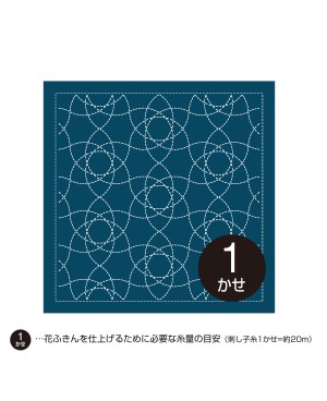 Sashiko-Mustertuch Hana Fukin Onoegasane