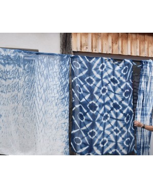 Shibori-Nui indigo workshop April 4