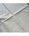 Sashiko Stoffbahn mit Schablone - Ecru