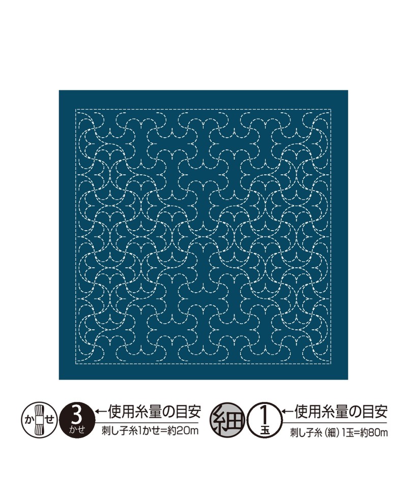 Coupon Sashiko Hana Fukin Hanmarutsunagi