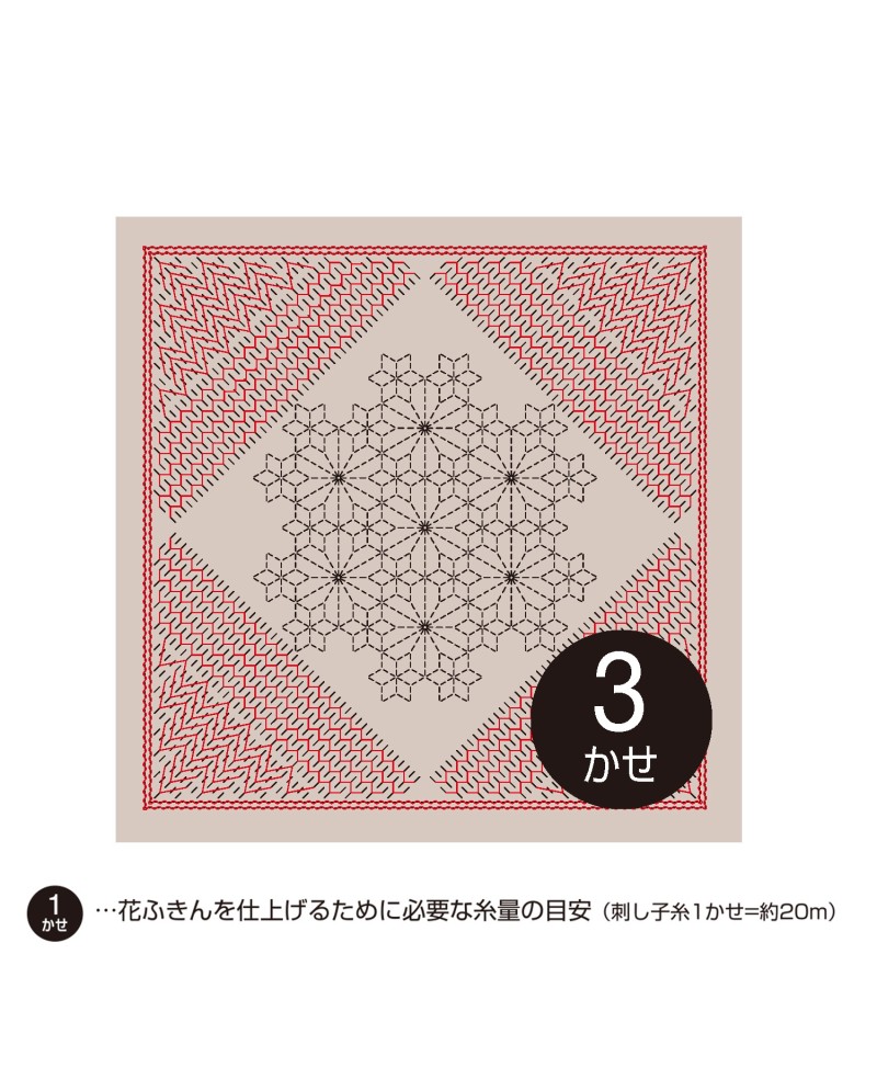 Gutschein Sashiko La Bouquetiere Nadeshiko Mandelmilch