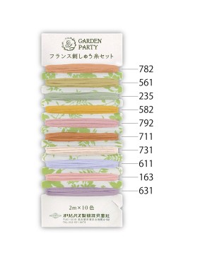 GARDEN PARTY EMBROIDERY THREAD CLASSIC COLLECTION (GP-C12) (TCP-C12)
