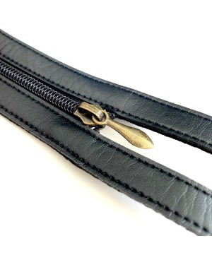 Black leatherette backpack kit