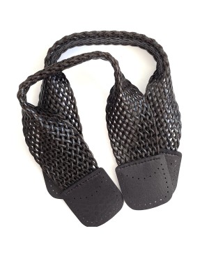 Asa de bolsa tejida