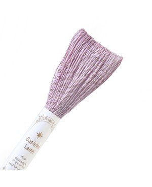 Fil Sashiko Lame 40m Parme