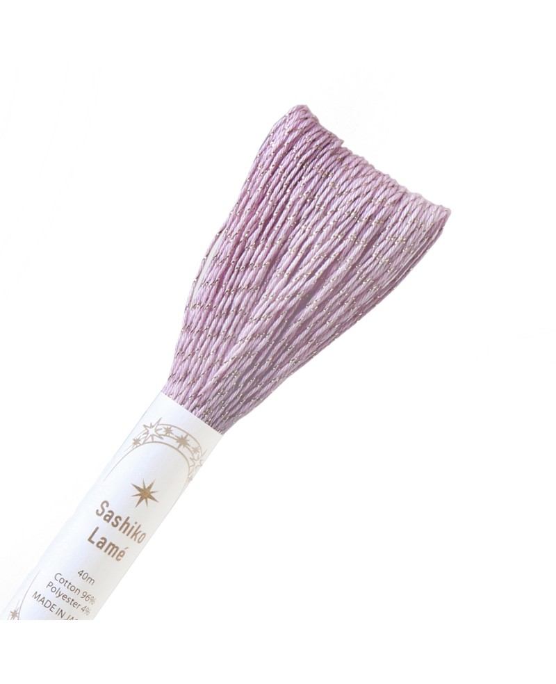 Fil Sashiko Lame 40m Parme