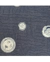 Takumi screen-printed cotton with blue rabbit motif