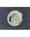 Takumi screen-printed cotton with blue rabbit motif