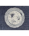 Takumi screen-printed cotton with blue rabbit motif