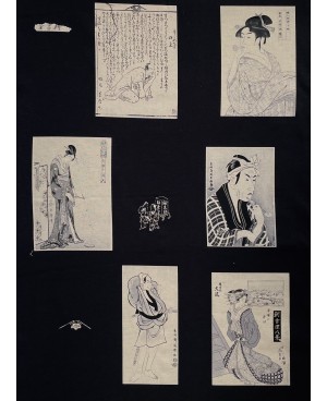 Takumi Ukiyo-E Siebdruck-Baumwollpanel von Tsutaya Jūzaburō