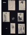 Panneau de Coton sérigraphié Takumi Ukiyo-E par Tsutaya Jūzaburō