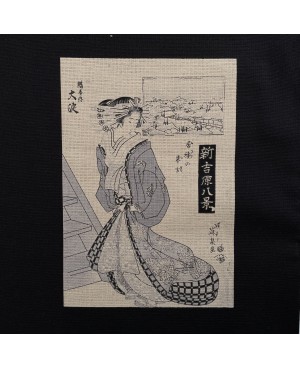 Takumi Ukiyo-E Siebdruck-Baumwollpanel von Tsutaya Jūzaburō