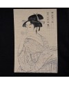 Panneau de Coton sérigraphié Takumi Ukiyo-E par Tsutaya Jūzaburō
