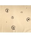 Takumi screen-printed cotton with beige cross and cat motifs