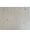Takumi screen-printed cotton cat heads white