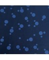 Cotone serigrafato Takumi con grandi pois blu