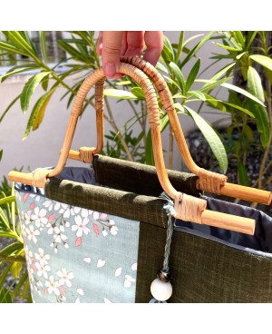 Rattan bag handles