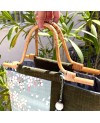 Rattan bag handles