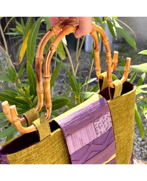 Poignées de sac en bambou
