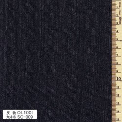 Tissu Coton Sakizome Fil Teinté Anthracite Noir