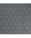 Vorgedruckter Sashiko-Stoff Asanoha auf Hintergrund in Denim-Optik blaugrau