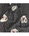 Takumi Maneki-Neko screen-printed cotton Black