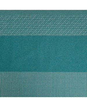 Takumi algodón serigrafiado motivo kasuri azul turquesa 2