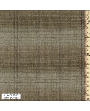 Tissu en coton Sakizome Momen teint en fil